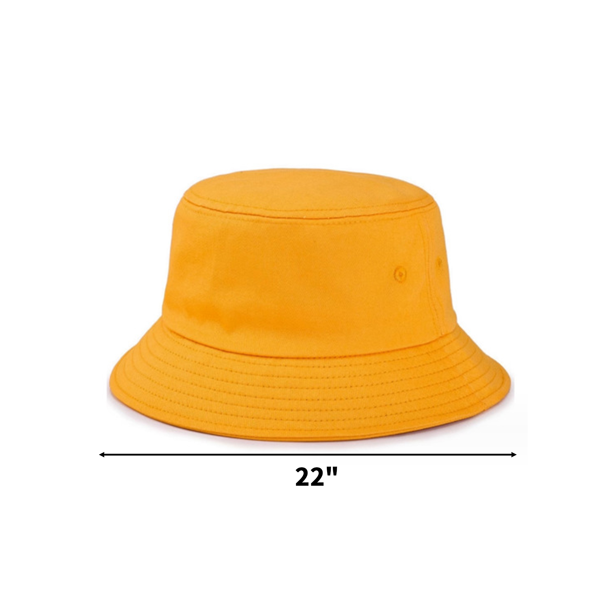 Cotton Bucket Hat With 22.5" Head Circumference 5