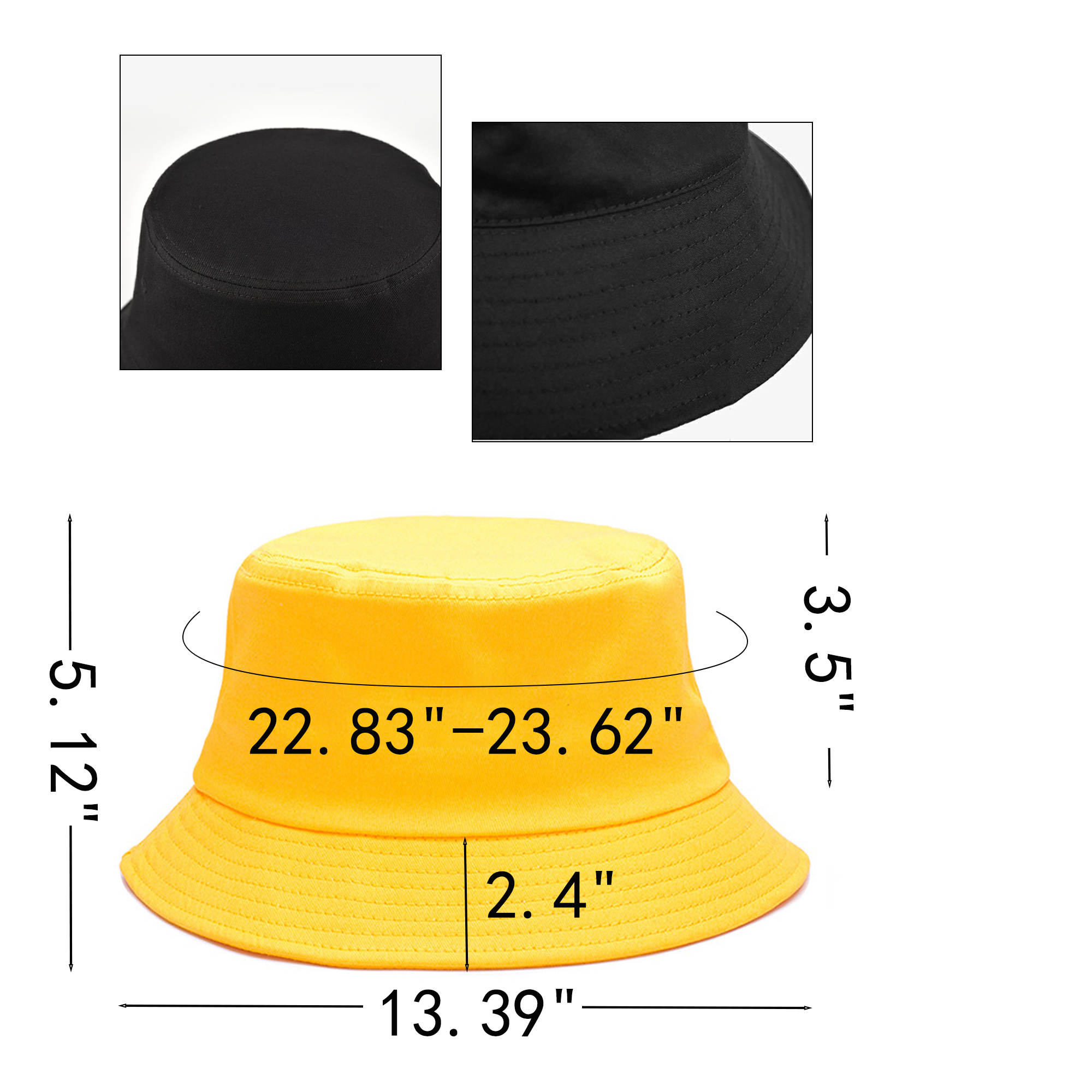 Pure Cotton Sunshade Fisherman Hat 3