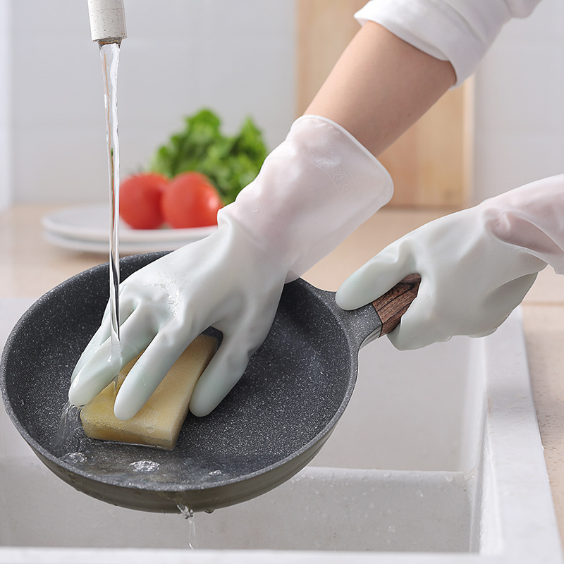 PVC WaterproofRubber Dishwashing Gloves 7