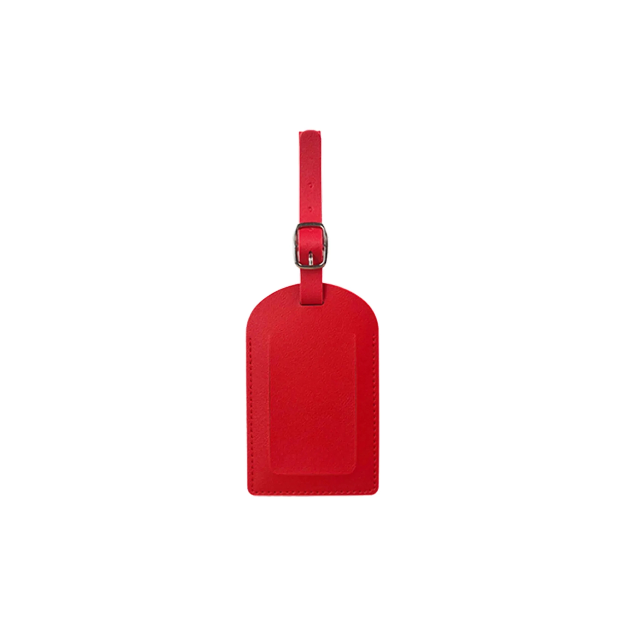 MOQ 20 Premium PU Leather Luggage Tag with Keychain 6