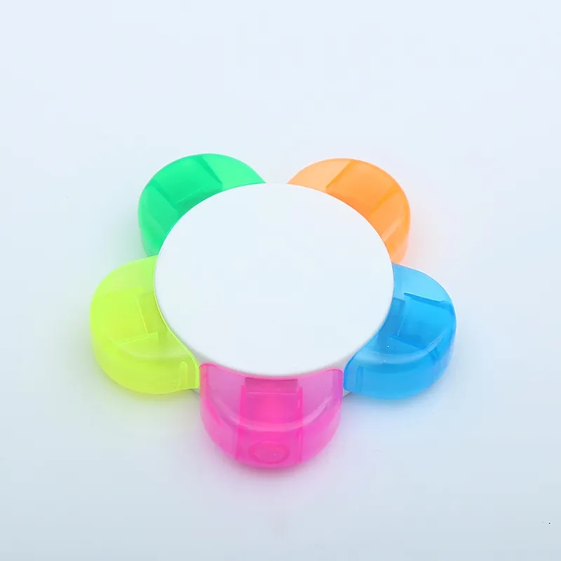 Flower Shape Watercolor Highlighter Pens 5