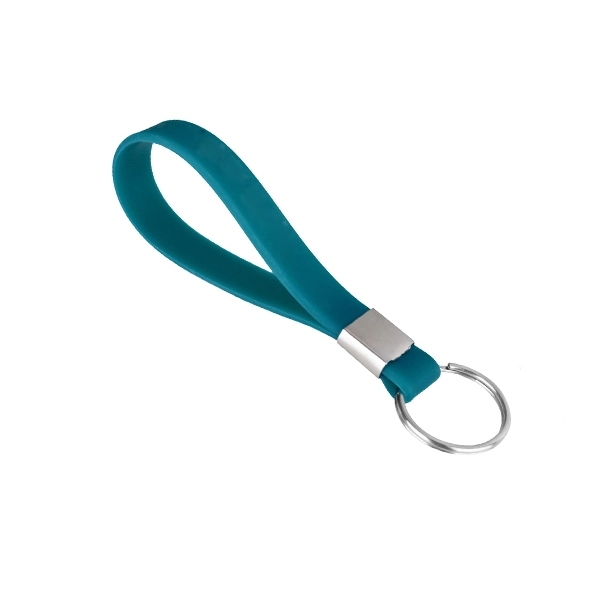 Custom Silicone Bracelet Strap Keychain 5