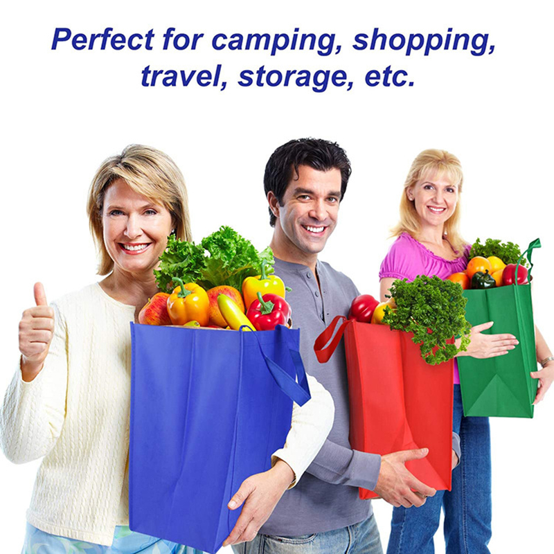 Large Non Woven Reusable Tote Bags for Grocery Shopping 4