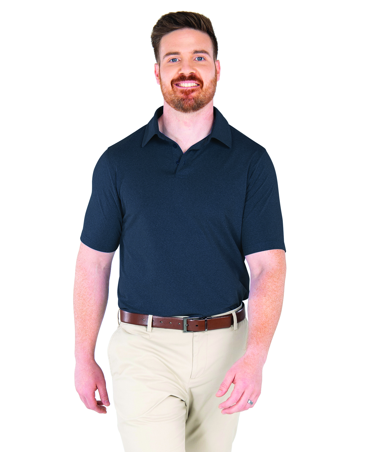 Men's Heathered Eco-Logic Stretch Polo 57
