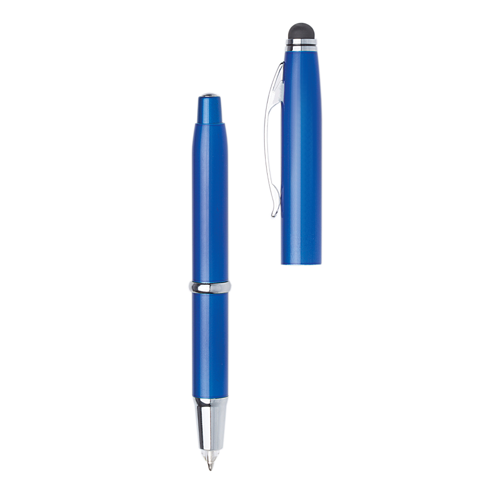 Torch LED Light & Stylus Metal Ballpoint Pen 1
