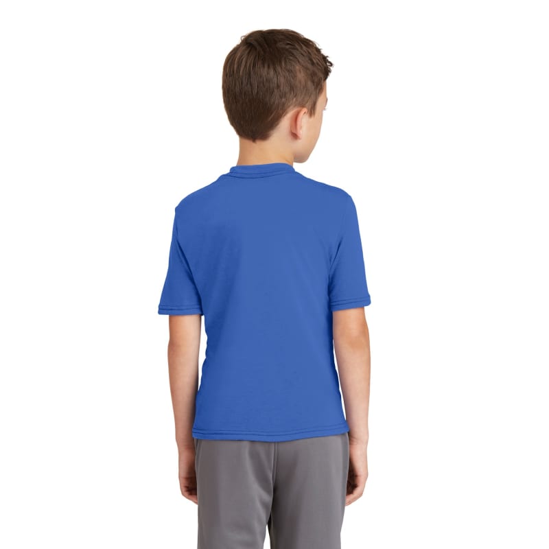 Port & Company Youth Performance Blend Tee. 16