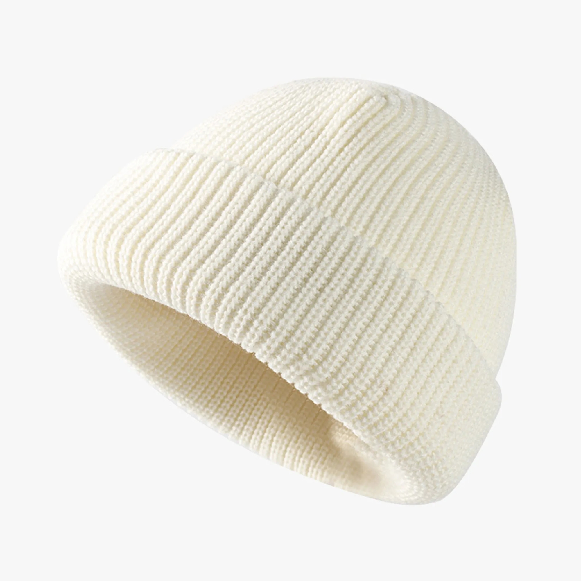 Warm Soft Knitted Beanie Hat Solid Color 20