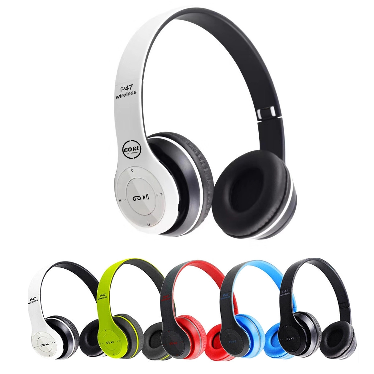 Foldable Wireless Stereo Headset with Built-in Mic 6