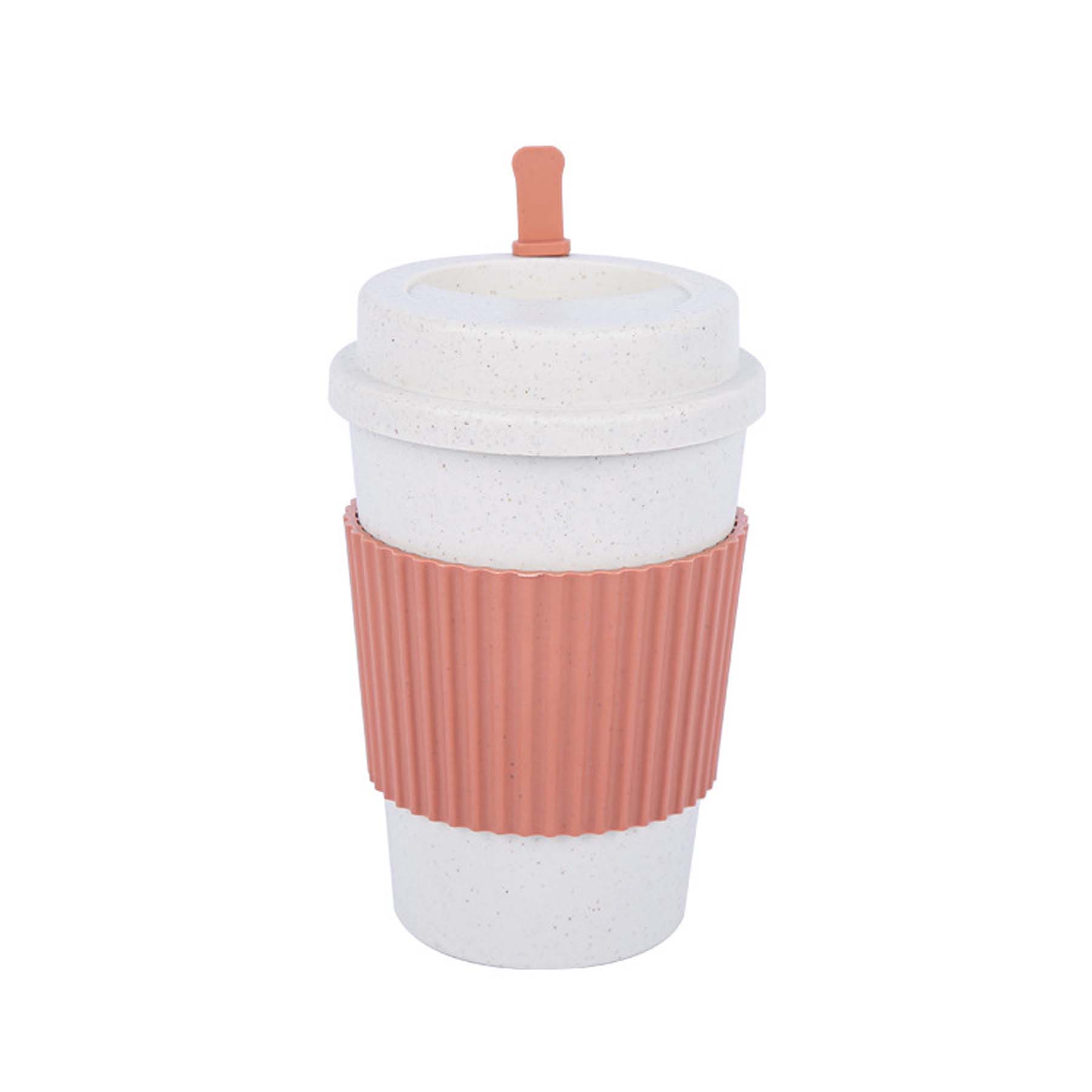 16oz Eco-Friendly Wheat Straw Travel Coffee Mug 2