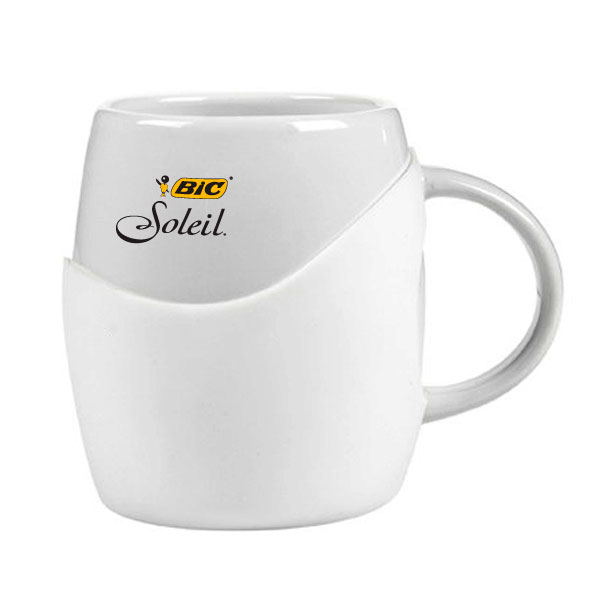 14 oz Rotunda with Silicone Band Mug 7