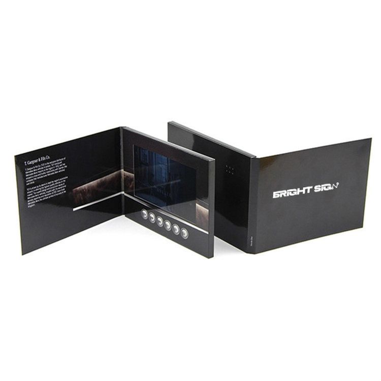Customized Softcover Video Brochure with 7 Inch Screen 3