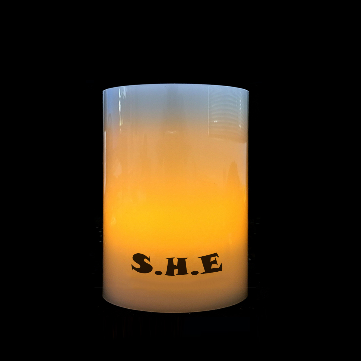 Flameless White 3"x4" Pillar Candle with Timer 2
