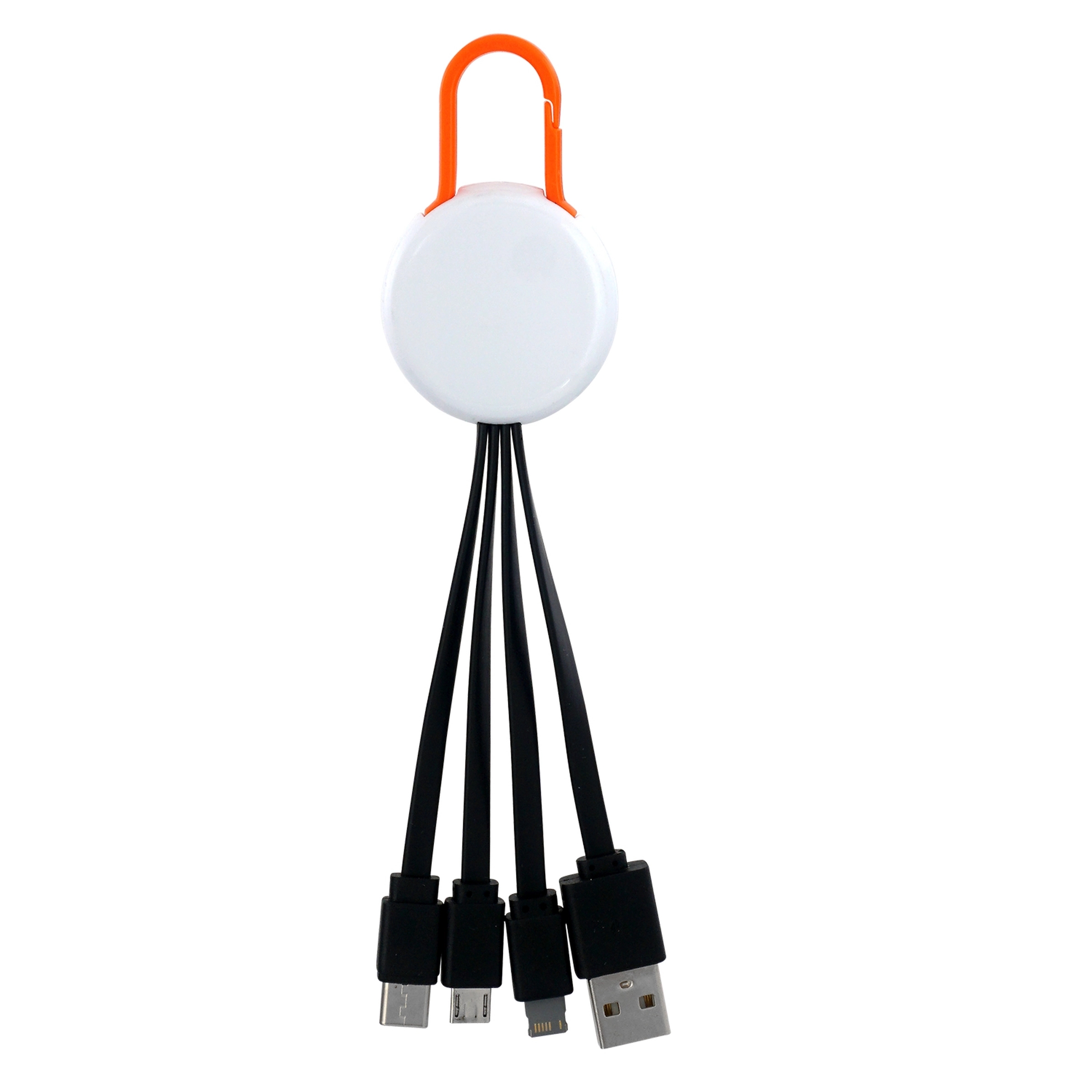 WHITE COLORFUL CLIP 3 IN 1 CHARGING CABLE 35