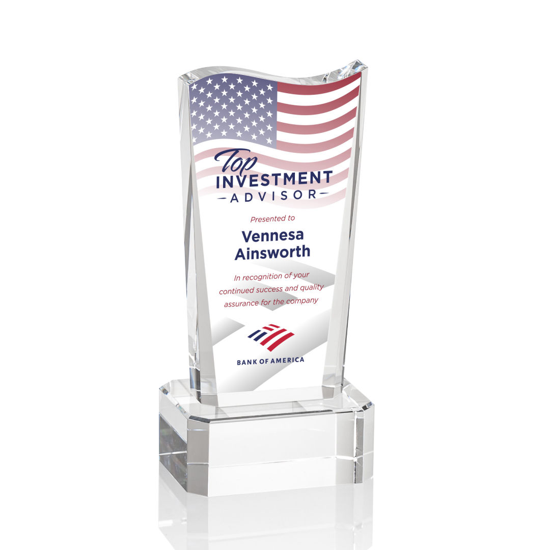 Violetta VividPrint™ Award on Base - Clear 4