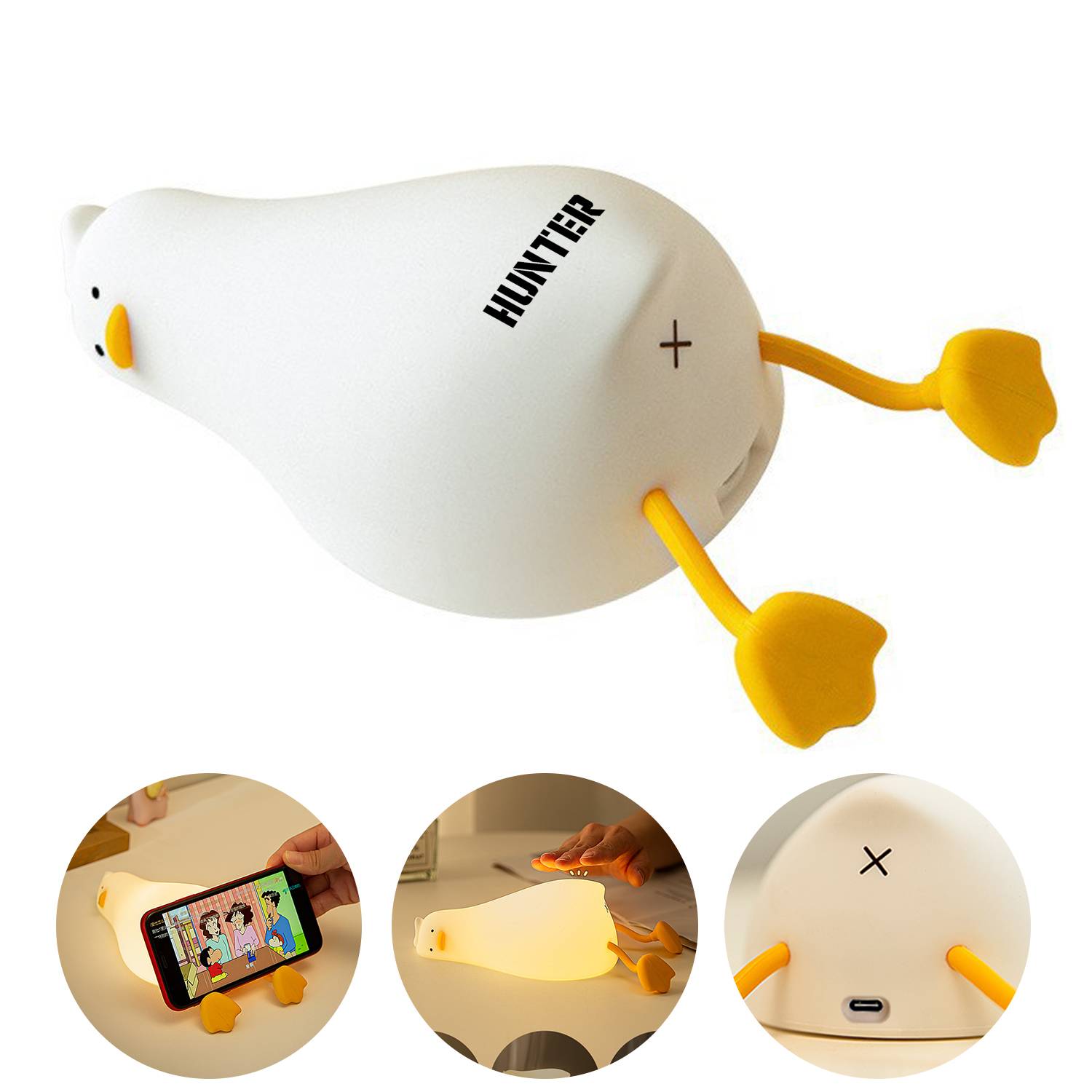 Silk time gift lie in peace duck sleep lamp Ambient light