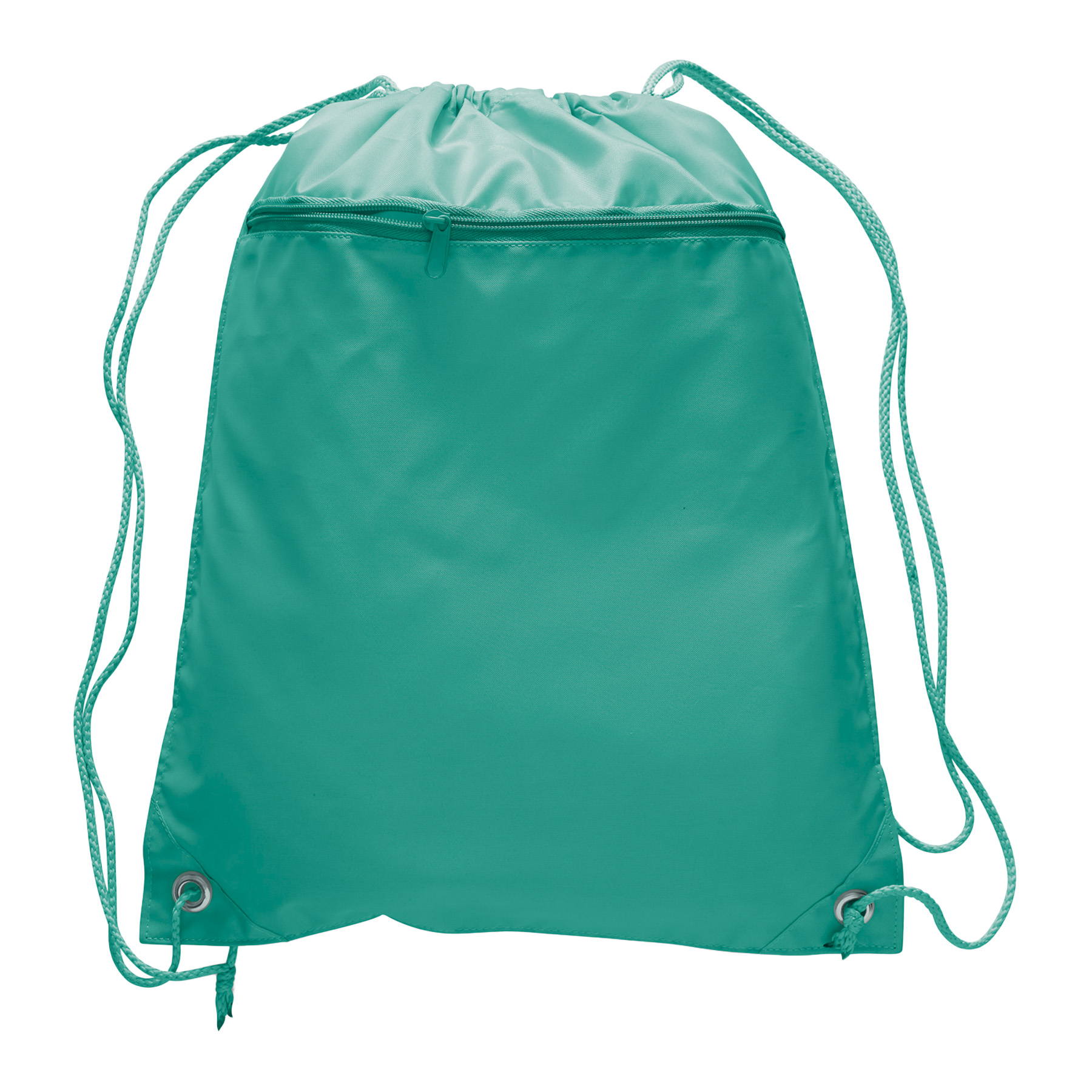 Polyester Drawstring Backpack w/ Front Pocket 3