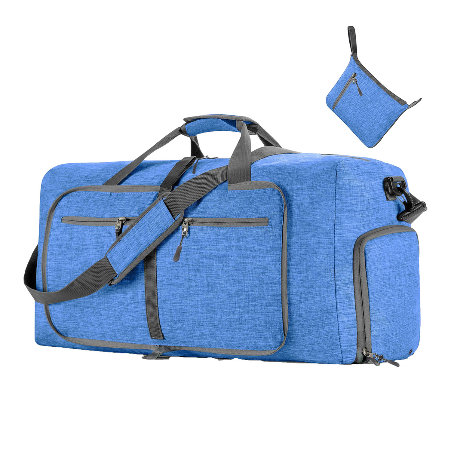 Folding portable travel duffel bag 4