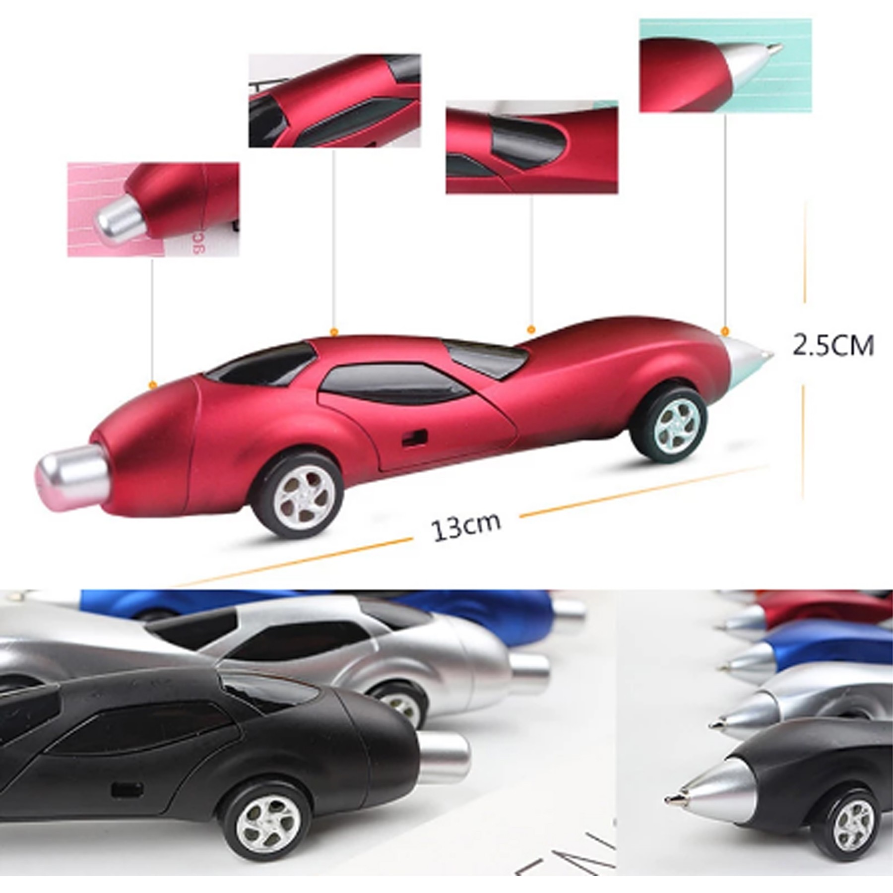 Funny Novelty Design Car Shape Ballpoint Pen Racing Car Toy 2
