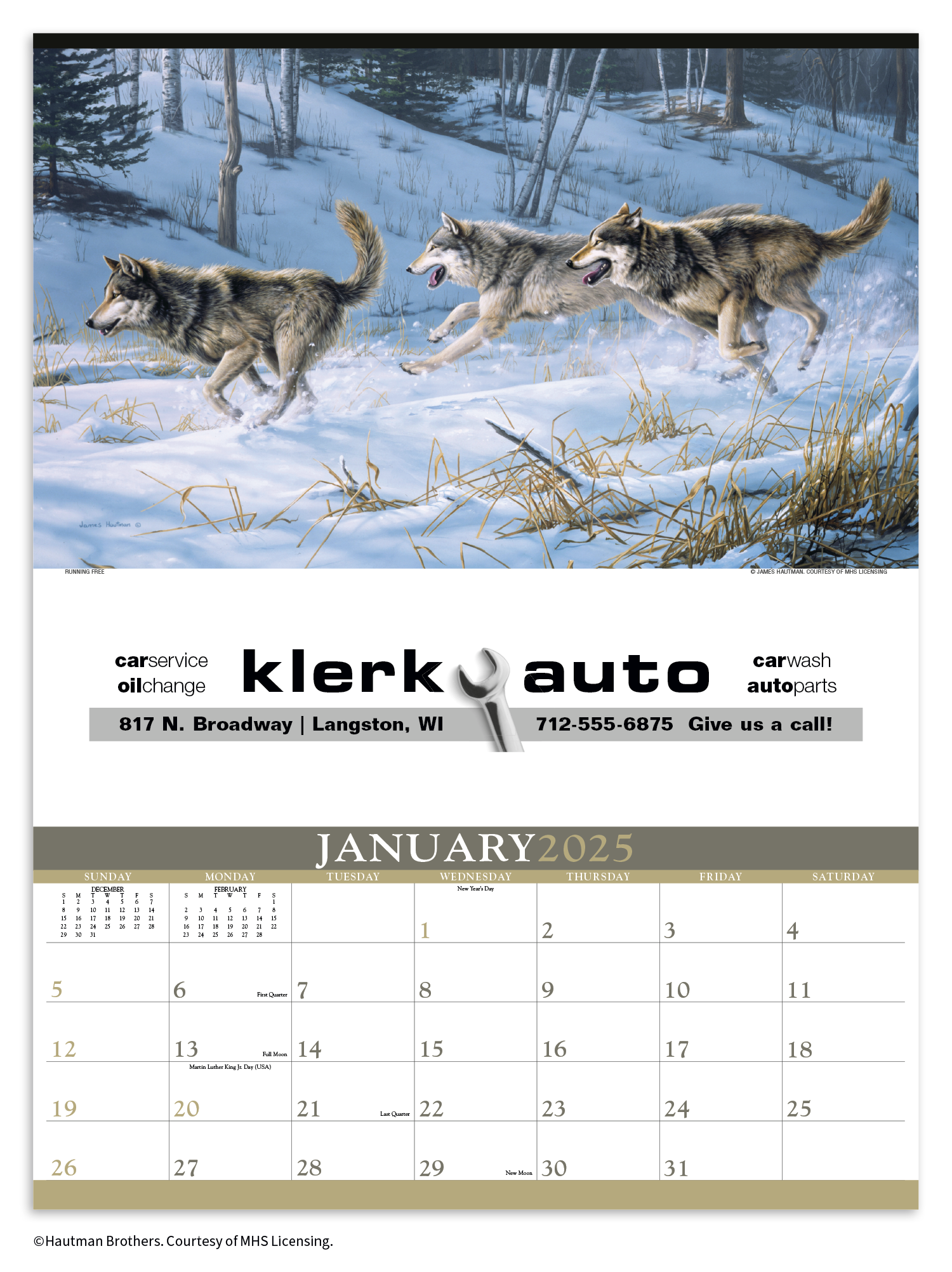 Triumph® Calendars Wildlife Art by the Hautman Brothers Calendar 21