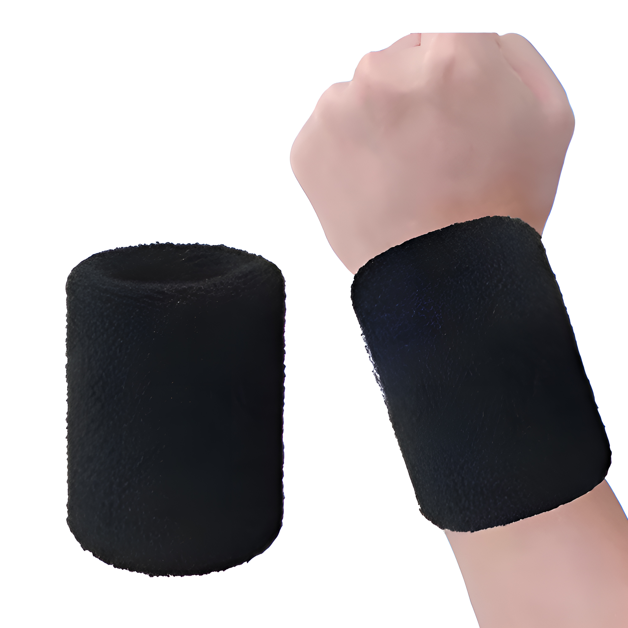 MOQ 50 PCS Comfortable Cotton Sports Wristband 3