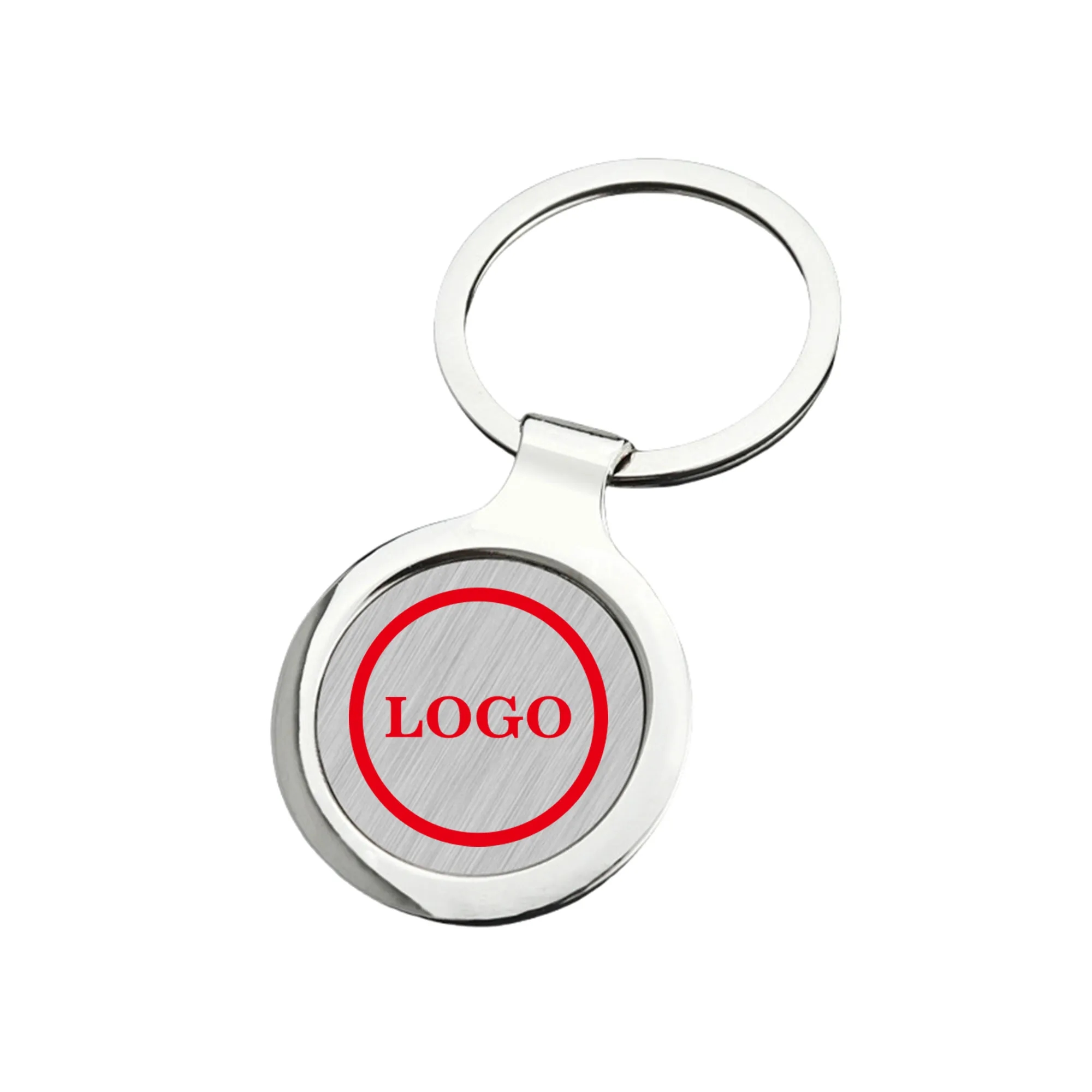Premium Zinc Alloy Round Metal Tag Key Chains
