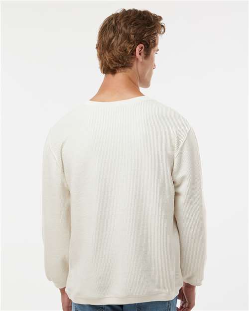 Unisex Corded Crewneck Sweatshirt - 19179 3