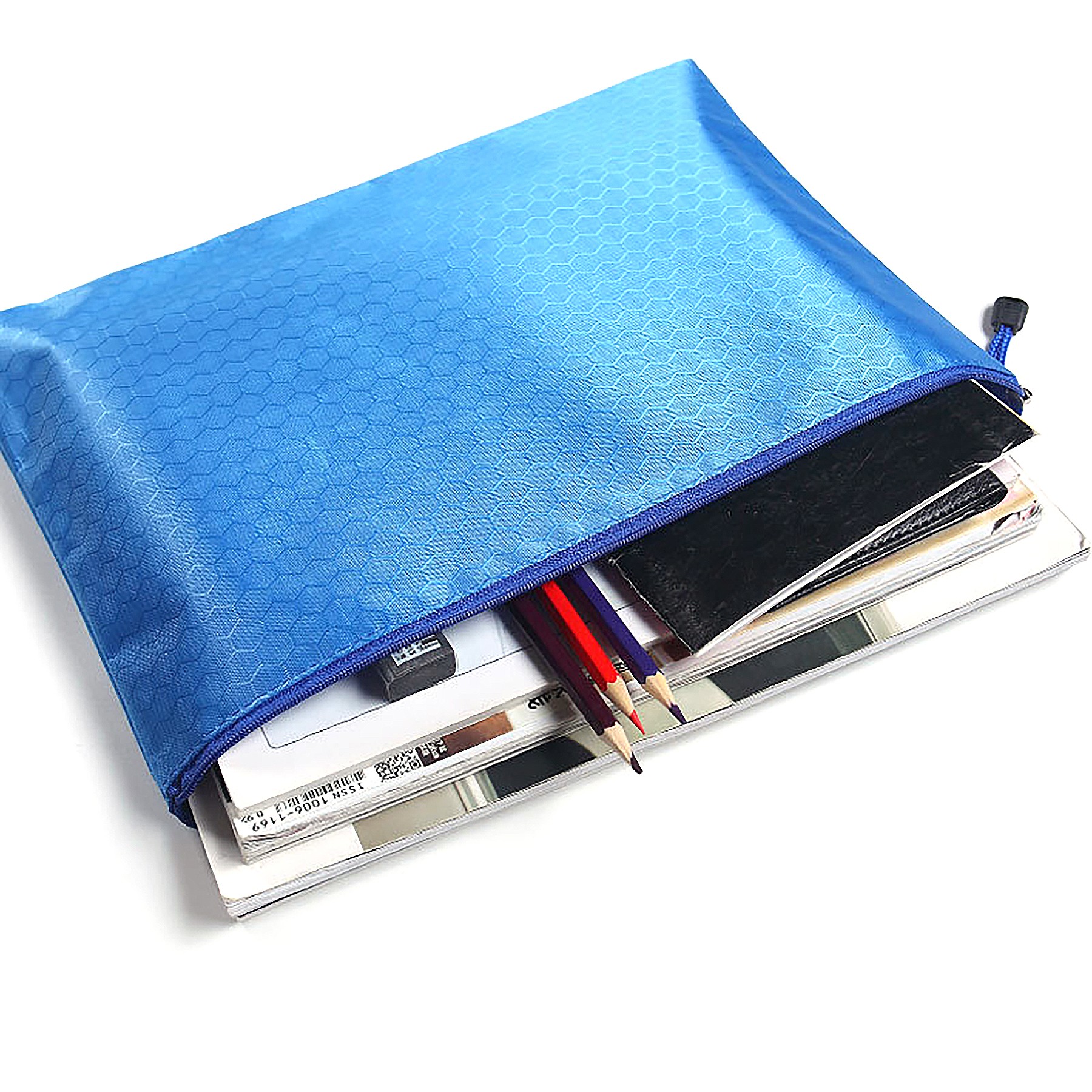 A4 Waterproof Soccer Print Zipper File Bags 7