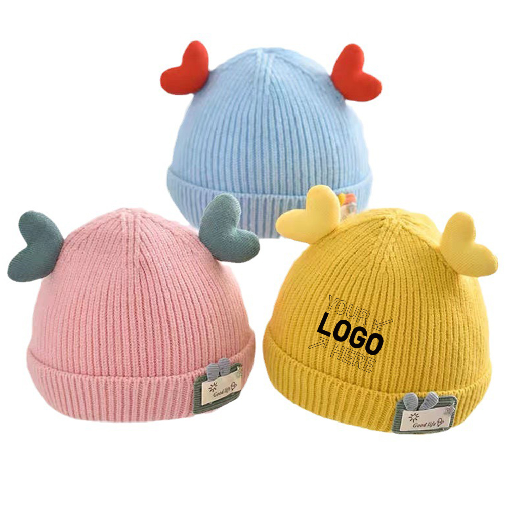 Newborn baby woolen knitted hat 5
