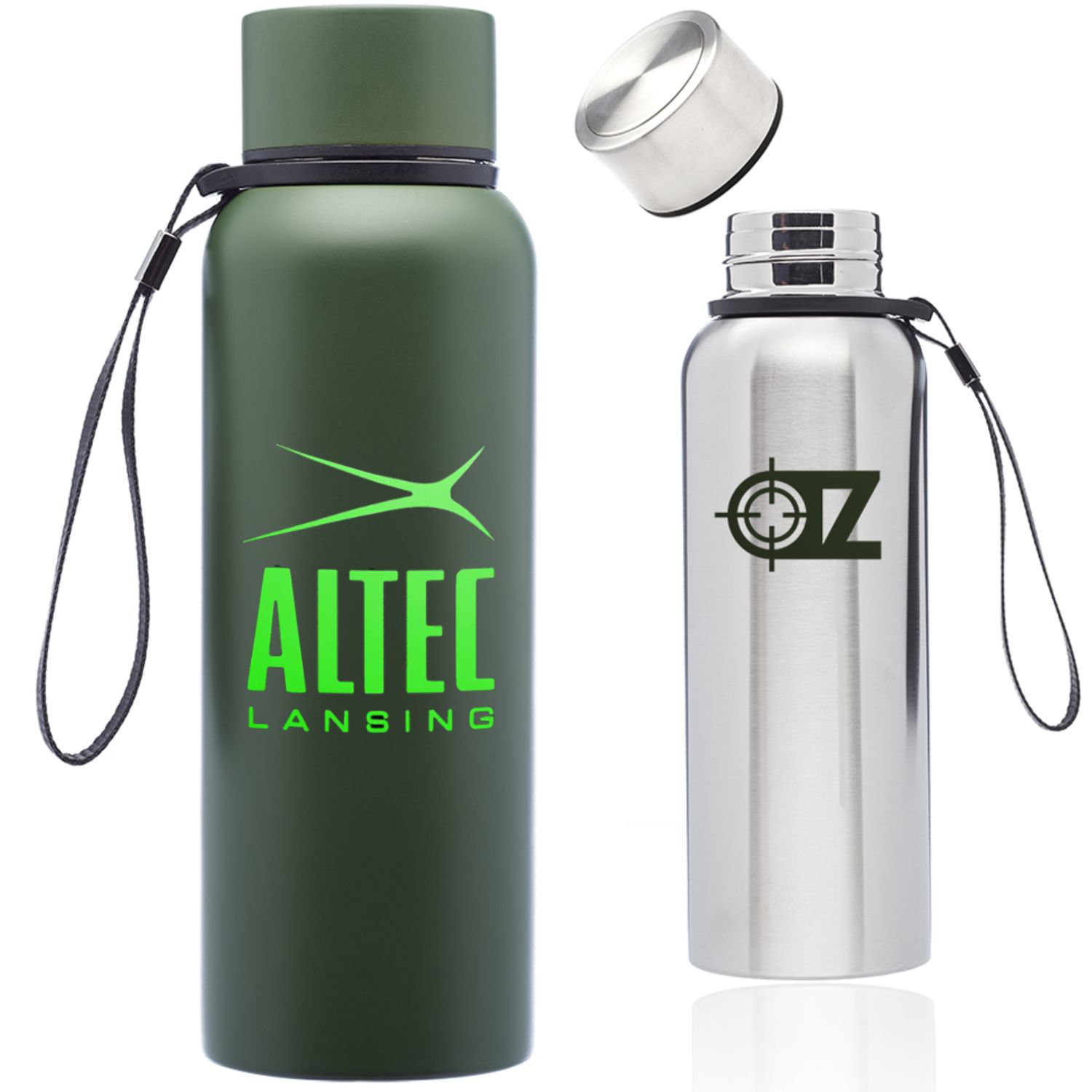 17 oz Vacuum Insualted Ransom Water Bottle w/ Carrying Strap 4