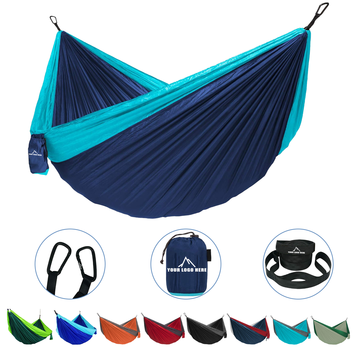 Portable Camping Hammock with Tree Straps 5