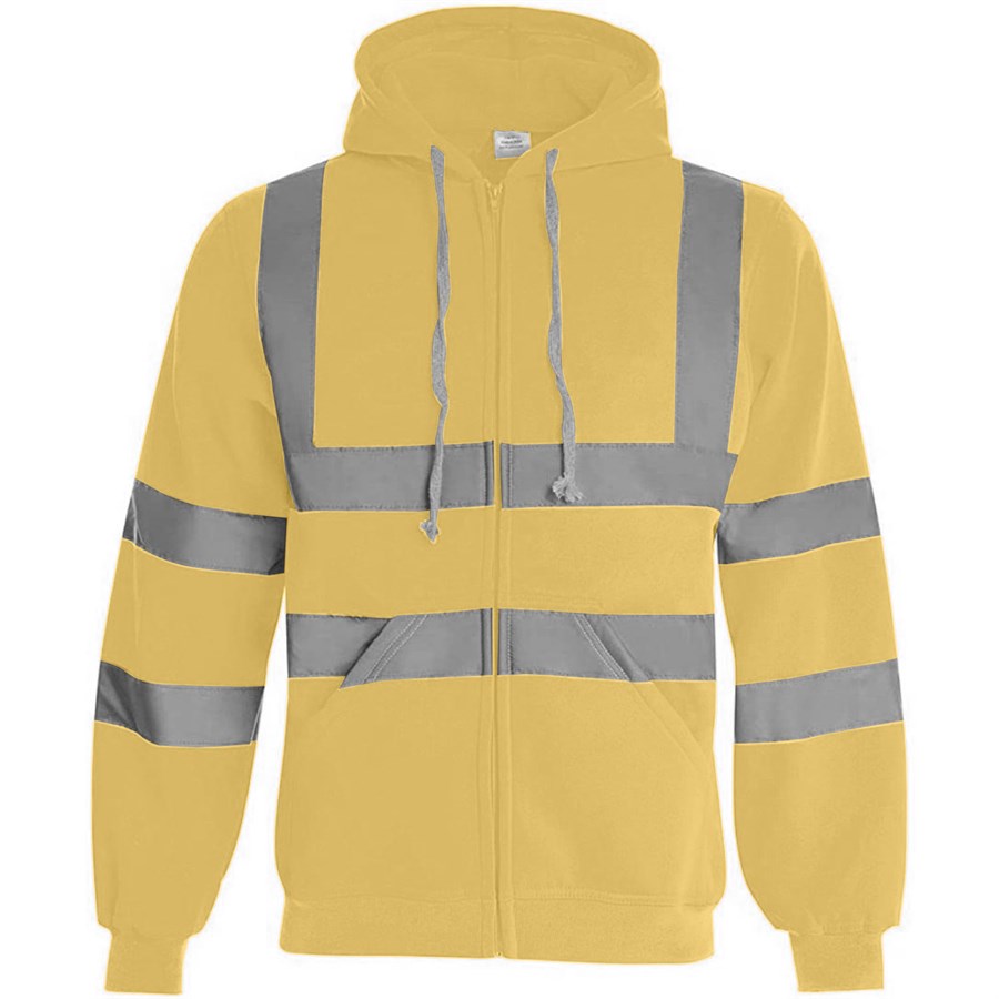 VISIPRO Reflective Safety Full-Zip Hoodie with Bands & Brace