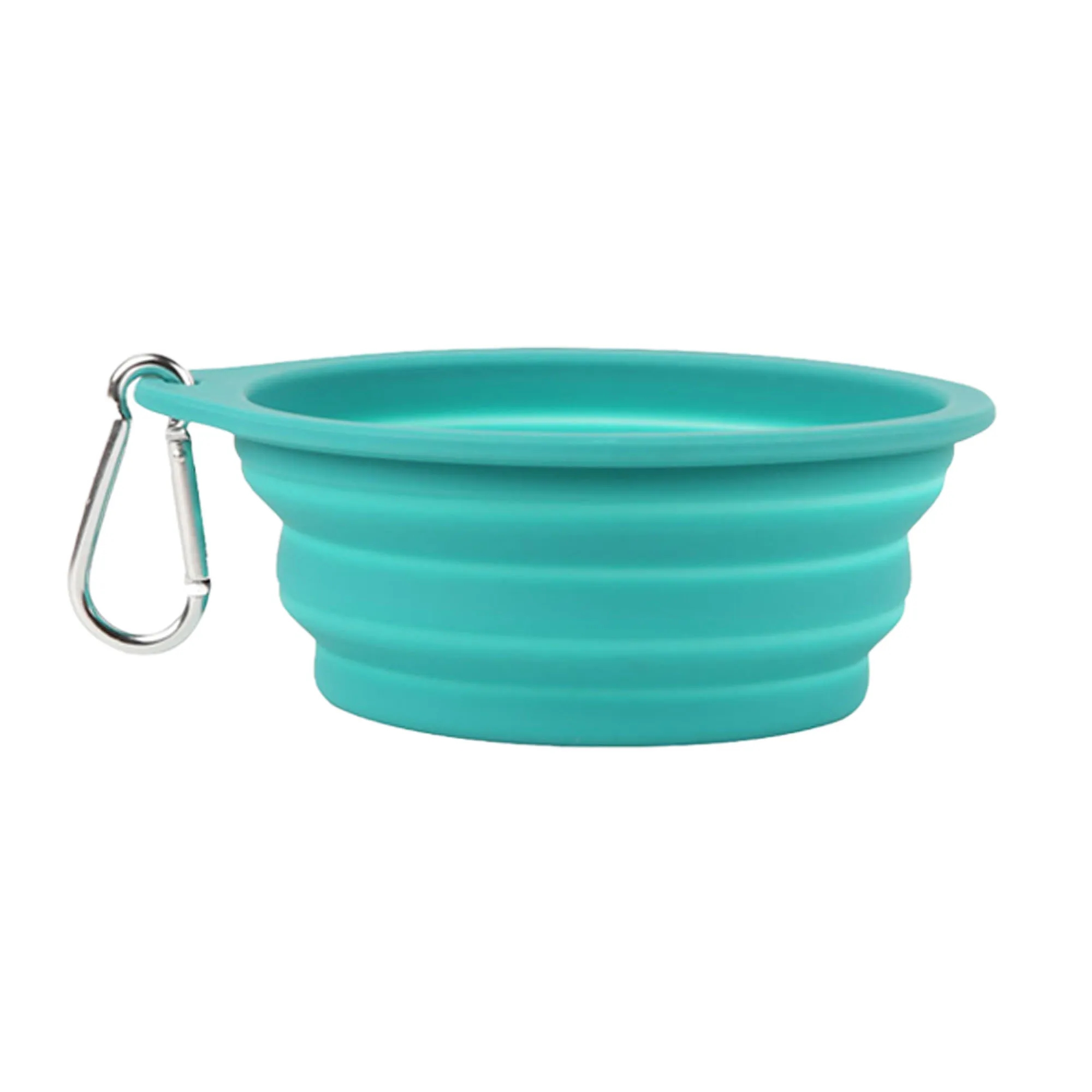 Collapsible Travel 20oz Silicone Pet Bowl with Carabi 15