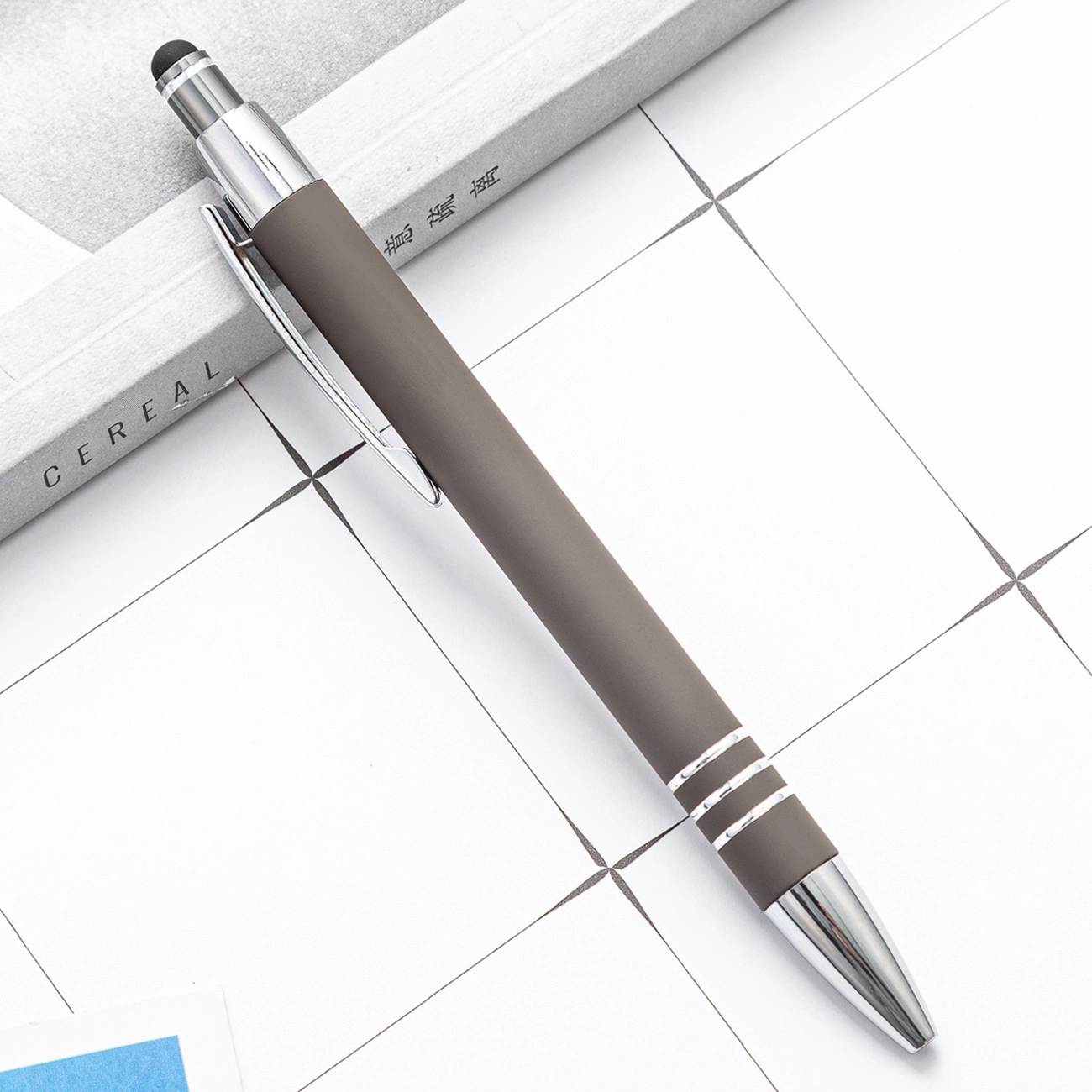Metal Ballpoint Pen with Stylus 6