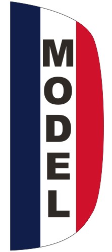 "MODEL" 3' x 8' Message Flutter Flag 2
