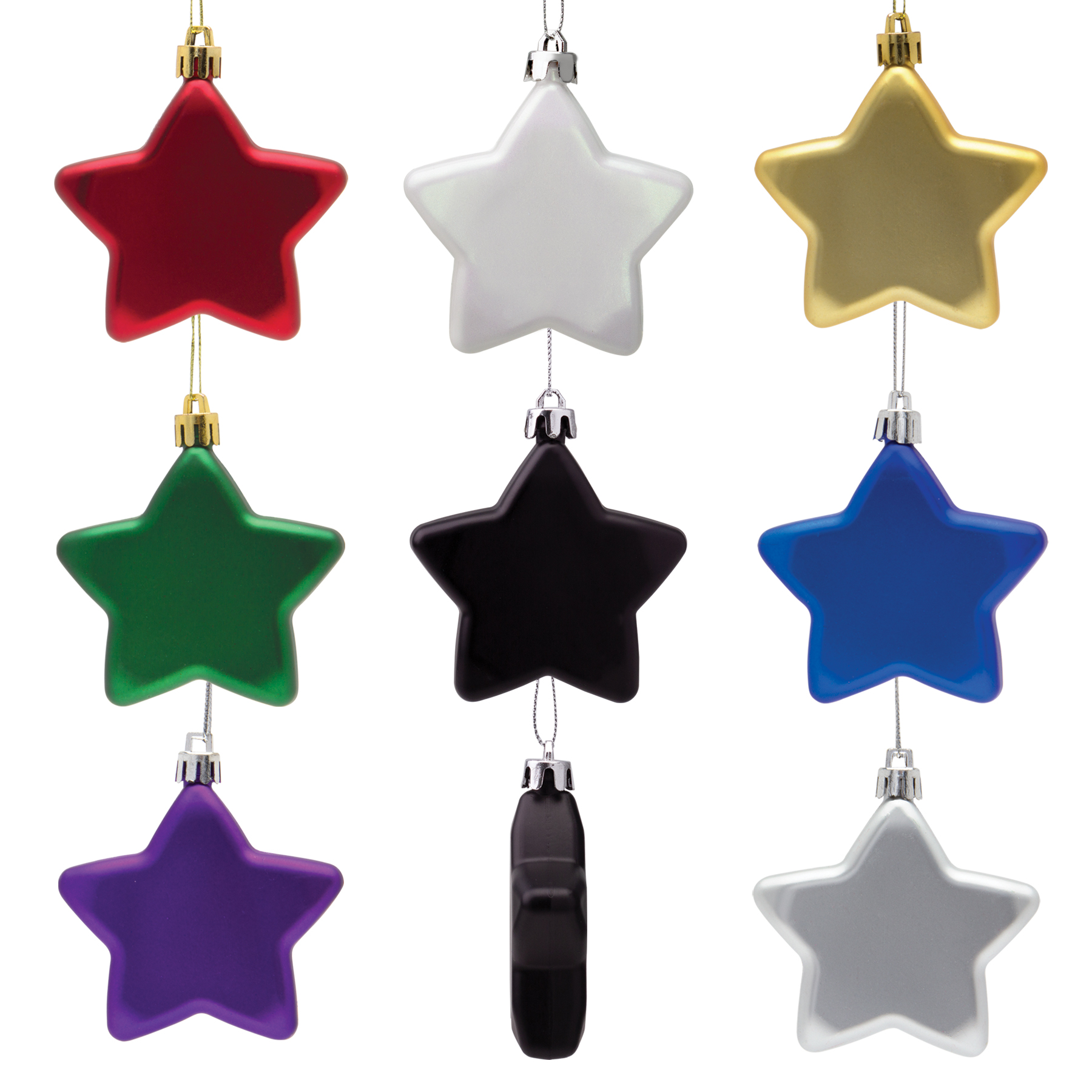 Shatter Resistant Flat Star Ornament 10