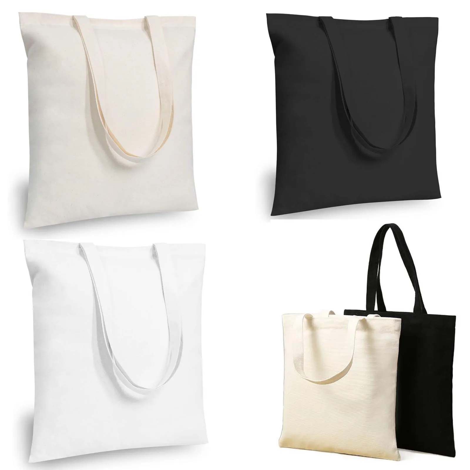 Reusable Canvas 12oz Shopping Tote Bag 1
