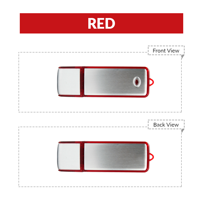 Classic Translucent LED USB Flash Drive, 4GB 8