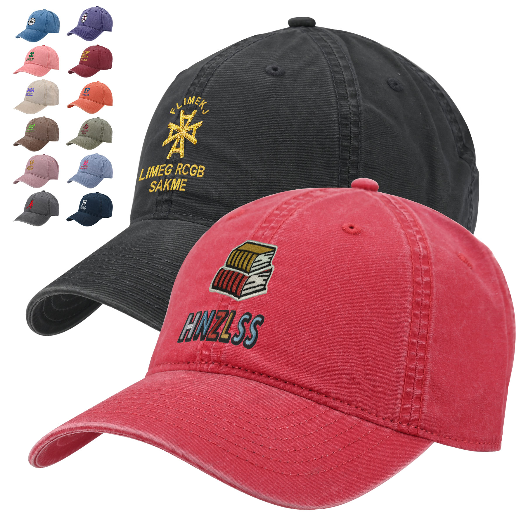 Washed Cotton Baseball Cap 11