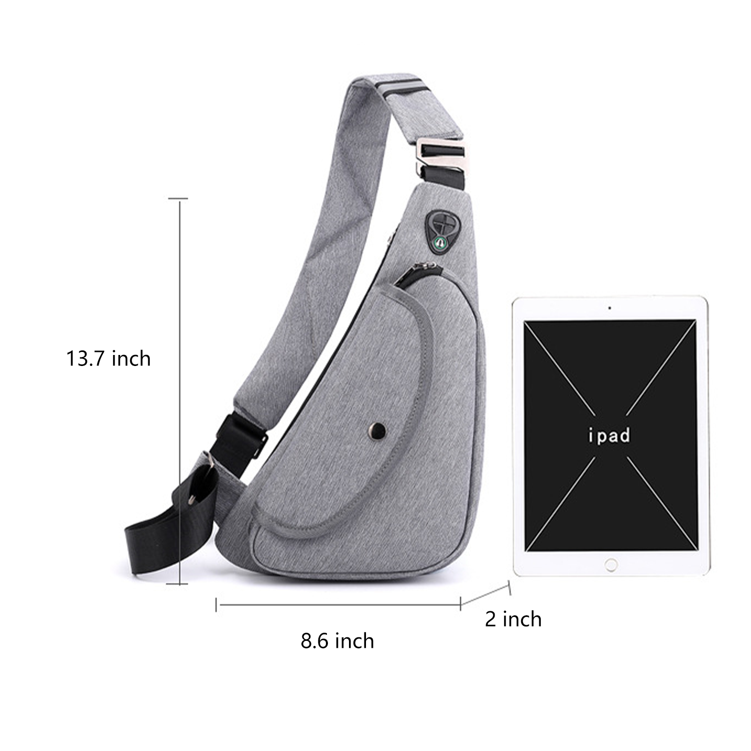 Oxford Cloth Fashion Banana Chest Crossbody Sling Bag 5