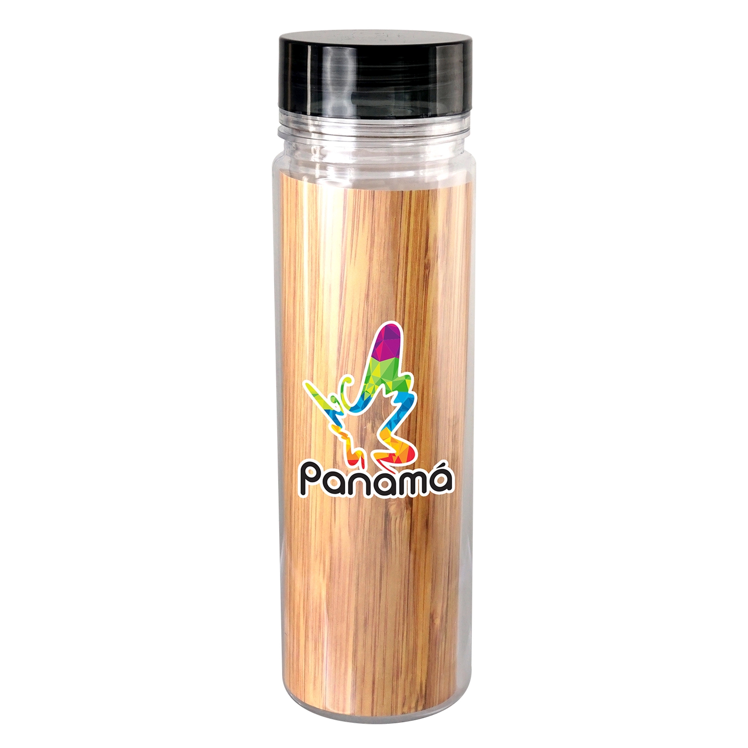 Clear View 18 oz. Full Color Bamboo Pattern Bottle 17
