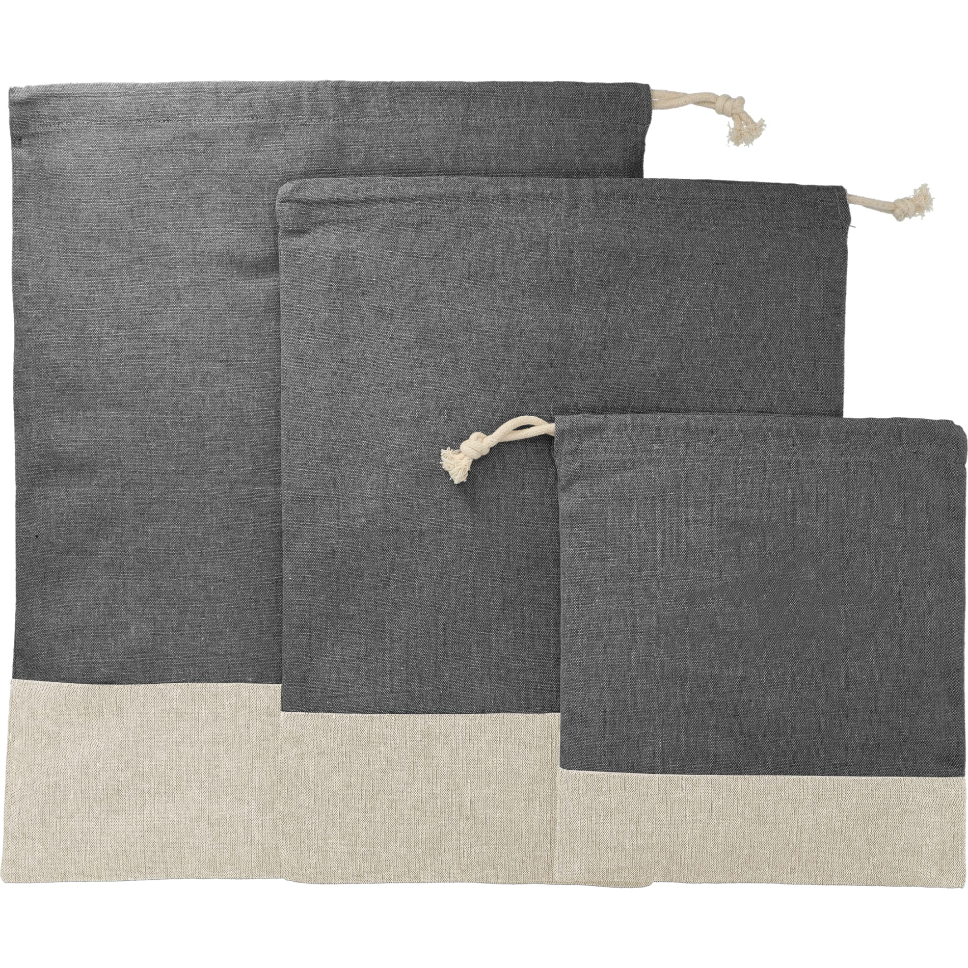 Split Recycled 3pc Travel Pouch Set 3