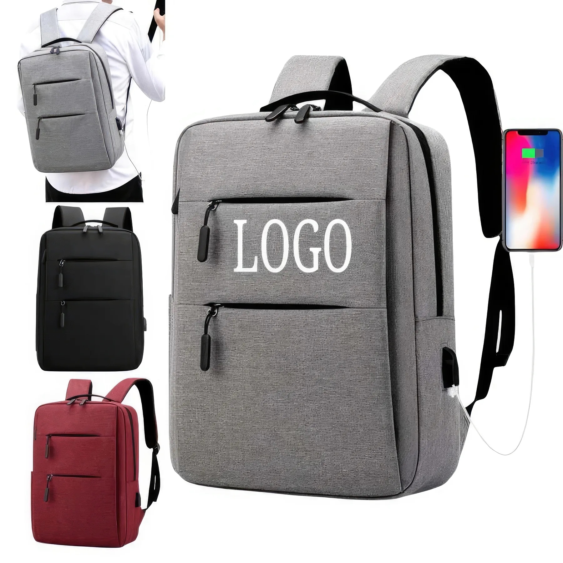 Laptop Backpacks with USB External Charging Port 2