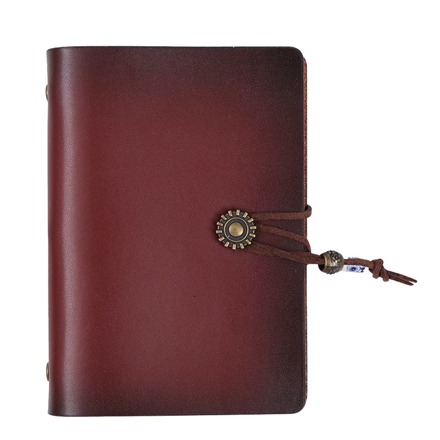 A7 Retro Leather Refillable Notebook W/ String Closure 2