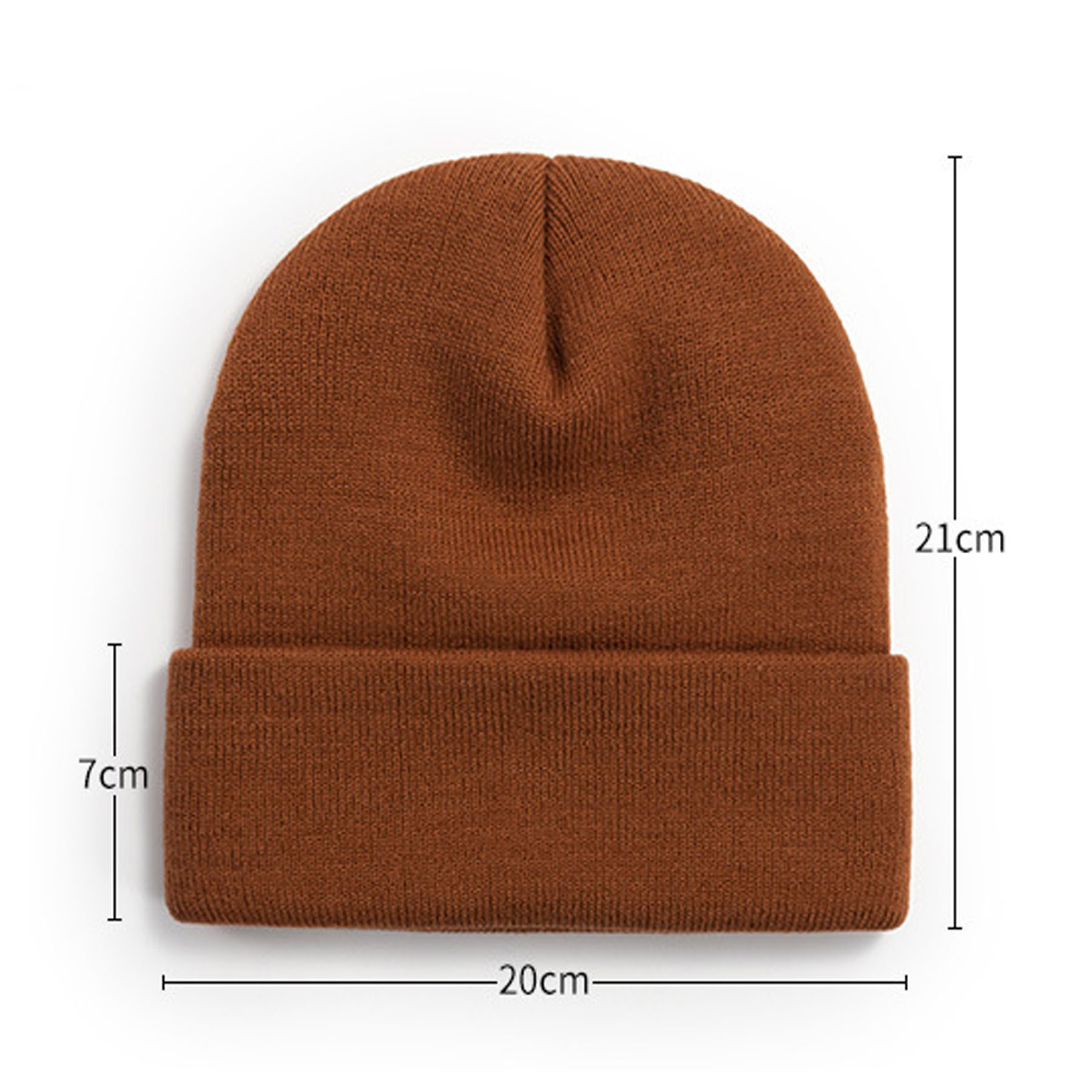 Unisex Cuffed Knitted Beanie 8