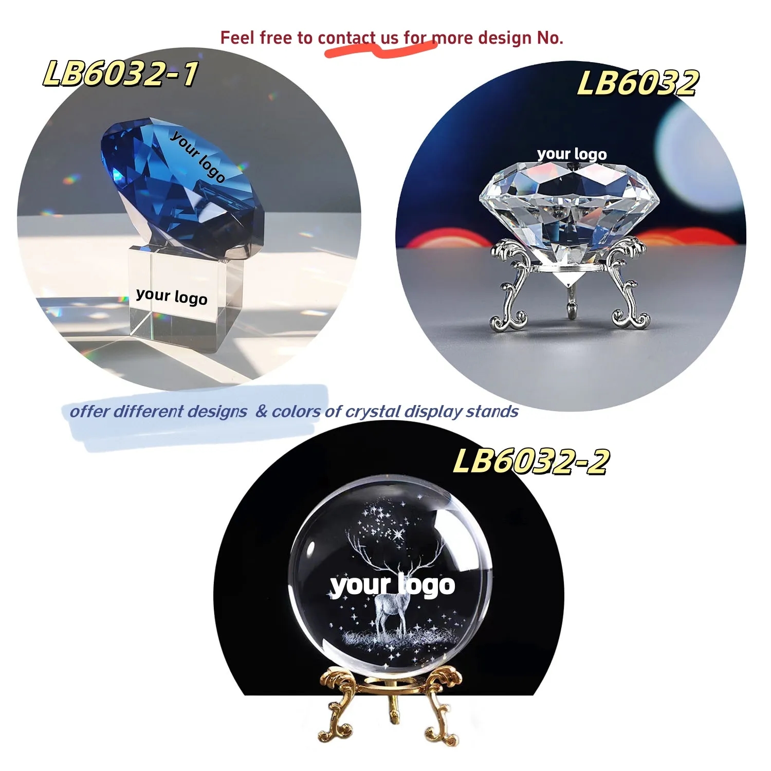Large Crystal Diamond with Stand Glass Paperweight Gems 8