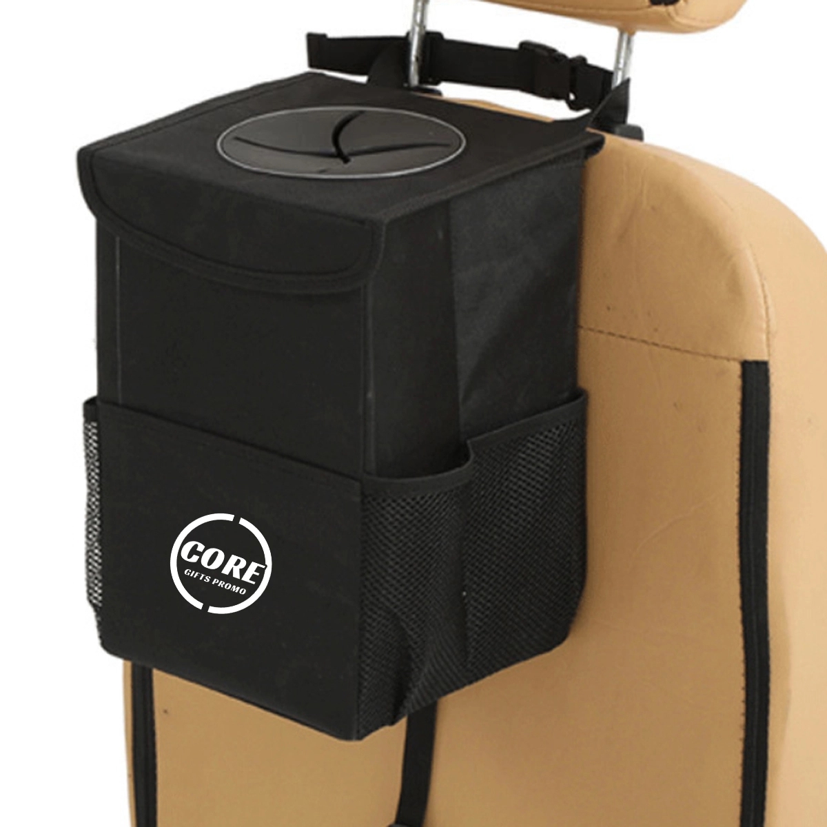 Car Trash Bag Can With Lid 3