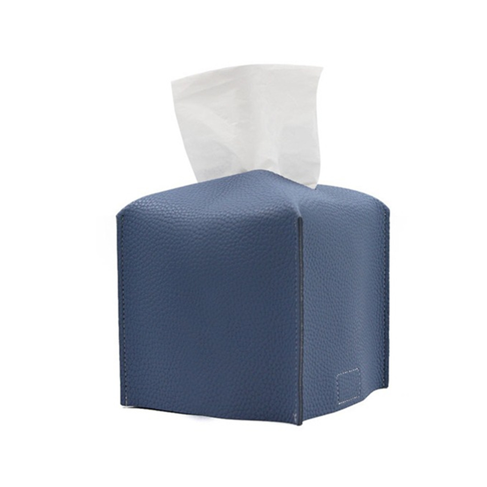 Rectangle Square Leather Cube Tissue Box 6