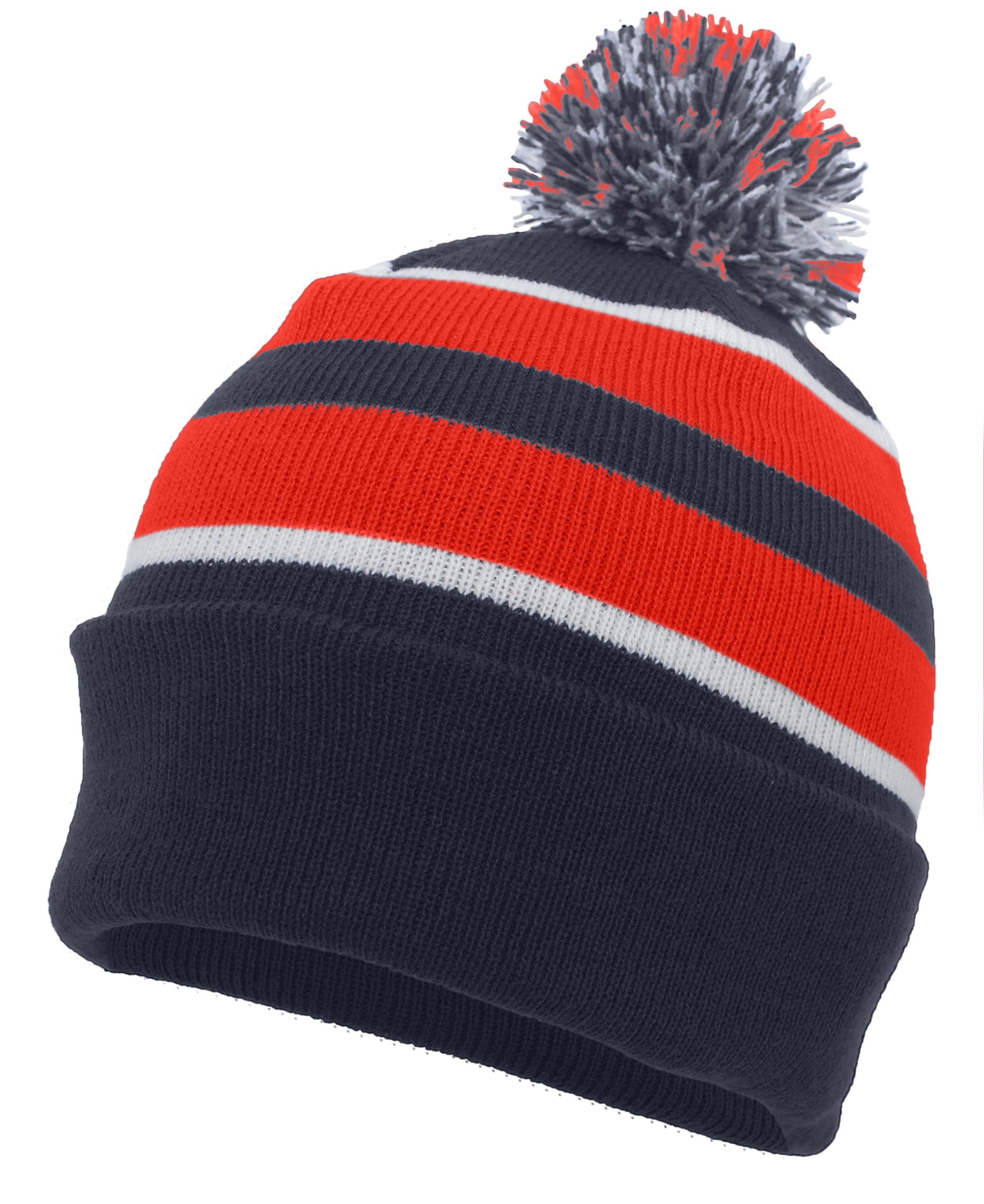 Knit Fold Over Pom-Pom Beanie 22