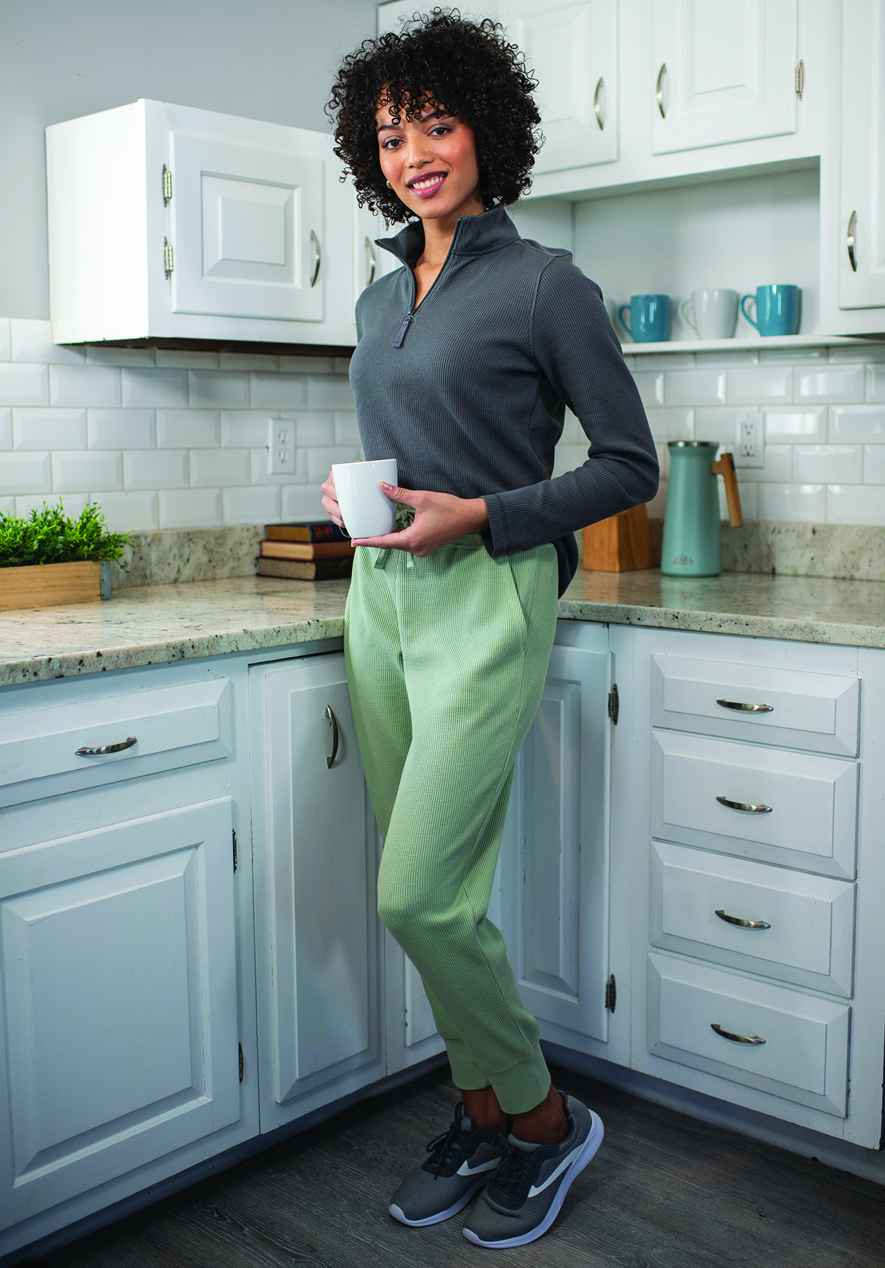 Women’s Lightweight Waffle Joggers 18