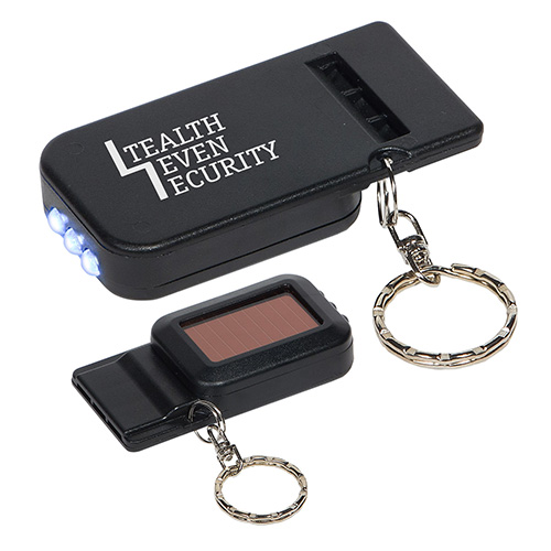 Solar Powered Light & Whistle Key Chain 8